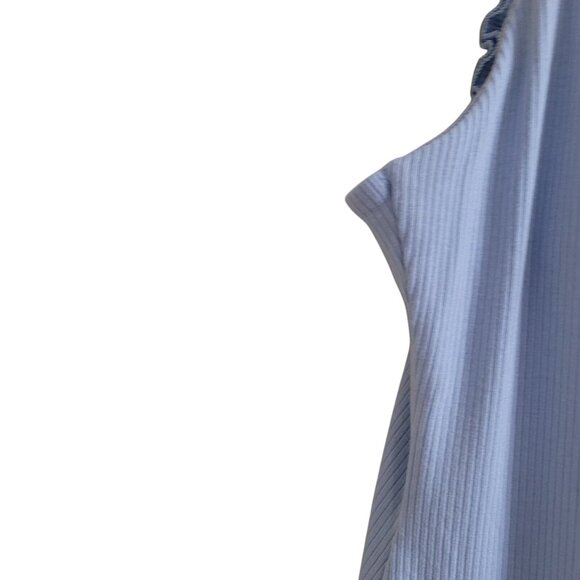 NEW OGL Move Size M Plantive Elf Brami Mini Dress With Shorts Baby Blue Ribbed - Picture 11 of 17